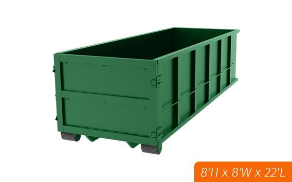 our standard rental period for our forty yard dumpsters is one week, but we can offer longer rental periods if needed